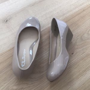 CL By Laundry Nude wedges